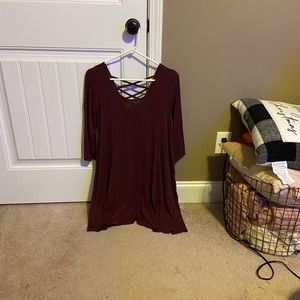 Women’s maroon dress size large